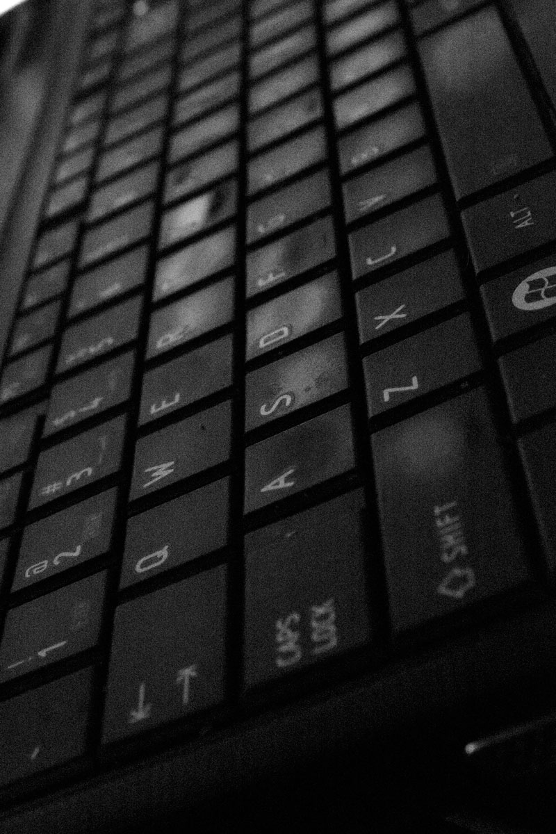 February 15, 2015:  Of all the classes I took in college, the most valuable was first semester...typing.  Worn keys--their sheen and smoothness under my fingertips--remind me like the scent of ink...the clacking of keys like the  sound of pen nib on paper...of my love of words and the ability to call them up.  Many more await.  Still...life.