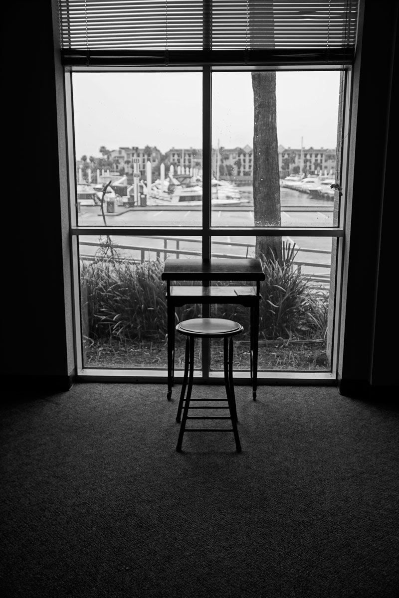 April 10, 2015:  Computers are fine, but sometimes inspiration needs a place and a view for writing with pen or pencil and paper...a writing table to write.  Much to express.  Still...life.
