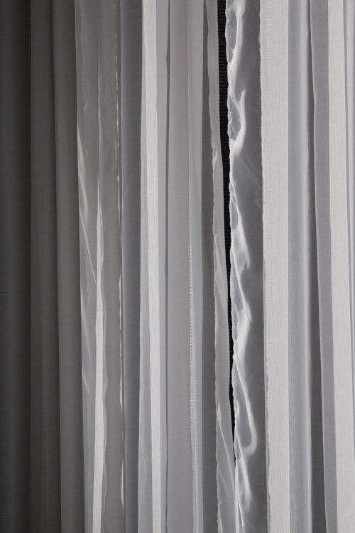 October 24   The textures of the sheer drapes create views that are almost unrecognizable in a beautiful way.