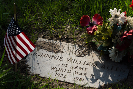 May 25   He is buried in a cemetery that was established in 1854. While he is known to some, he is an unknown soldier to most. All the veterans have new flags here, helping them each become a bit less unknown to the passersby and visitors to this one-acre cemetery.
