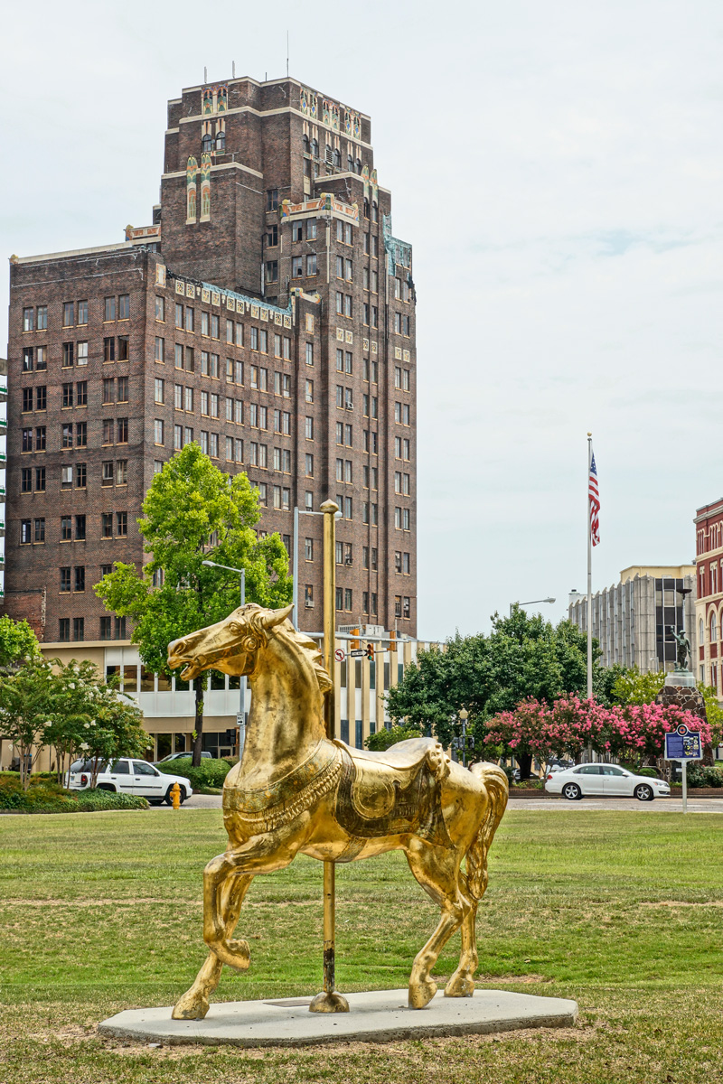 Carousel horse in  Meridian, MS