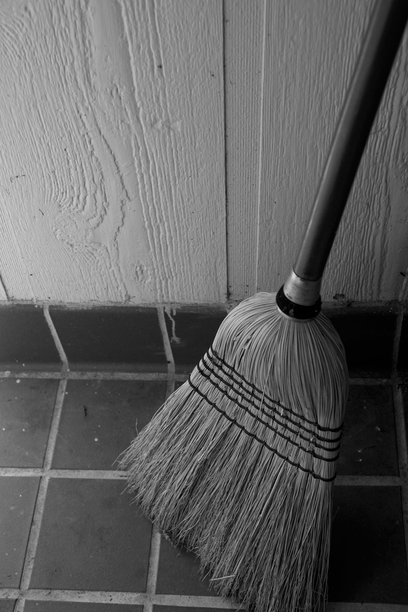 June 2, 2015:  Besides being much more effective than its nylon-bristle counterparts, this broom provides me...sound.  The aural affirmation that I am making progress with cleaning.  Use things that engage as many senses as possible.  Still...life.