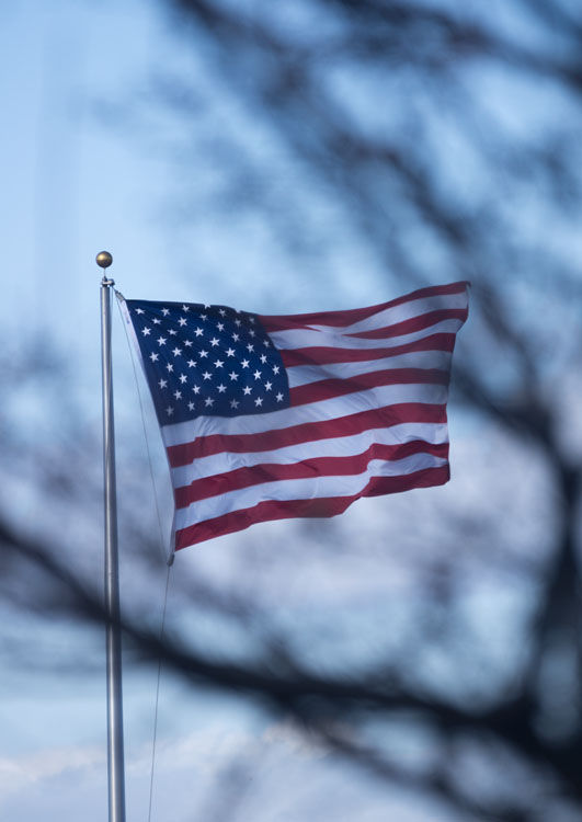 November 27  Brutal winds ripped through the air as a cold front moved through. Our flag whipped and popped in the wind revealing its beauty and strength.