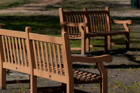 A bench pair in Friendswood, TX