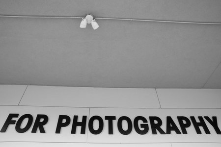 February 1, 2015:  These letters reside on the wall of the Houston Center For Photography, one of the places that I teach.  It is a place of magic for all who enter, whether they come to teach, learn or look.  Find your places of magic and go there often. Still...life.