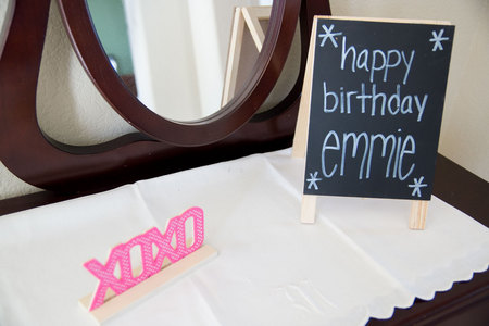 February 7, 2015:  The greeting to all who entered the fun of Emmie's first birthday party, along with hugs and kisses, and a reflection.  The first birthday of granddaughter number three was all that.  And more.  Still...life.