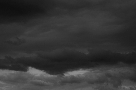 June 9    Clouds again catch my attention, their beautiful, ominous look for another day of "gotcha."  Wind, threatening clouds and not a drop of rain.  The beauty of unpredictability is part of the fun.