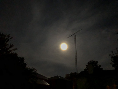 August 15   Night light is beautiful and mysterious. Standing in the back yard at 4 in the morning, seeing things differently in moon light and wondering about what I don't see in the shadows. 